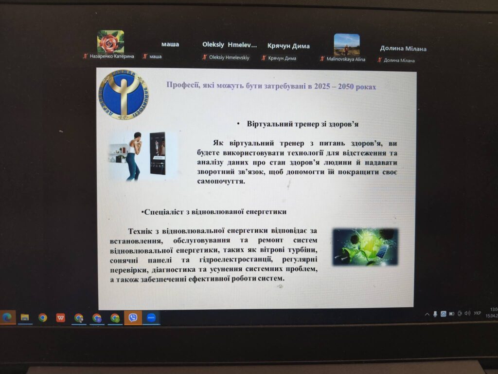 Профорієнтаційний захід "Прпофесії майбутнього" Профорієнтаційний захід "Прпофесії майбутнього"